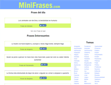 Tablet Screenshot of minifrases.com